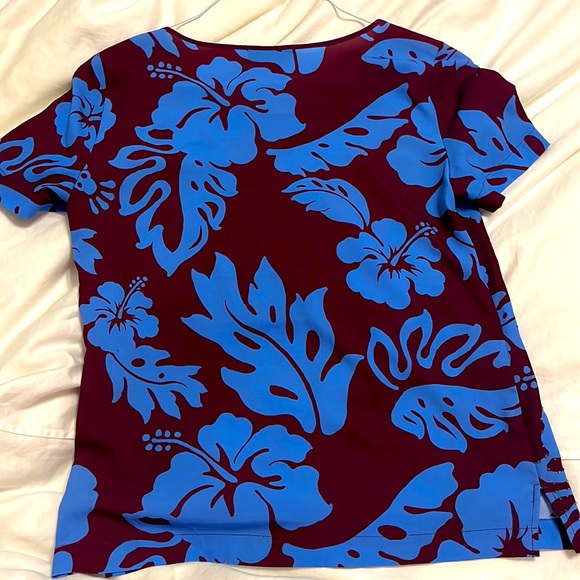 Hale Bob short sleeve Hawaiian print beaded shirt - Picture 6 of 7